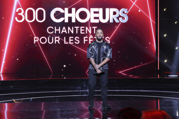 Exclusif - Slimane - Enregistrement de l'émission "300 Choeurs chantent pour les fêtes" à Paris, diffusée le 23 décembre sur France 3 © Jack Tribeca / Bestimage