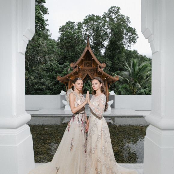 Exclusif - Shooting avec Adèle et Agathe de Fontenay (les petites filles de Geneviève) réalisé lors du programme Phuket Sandbox garantissant un séjour sur l'île de Phuket en Thaïlande sans risque aux touristes vaccinés, le 19 août 2021. © Thierry Marsaux/Bestimage