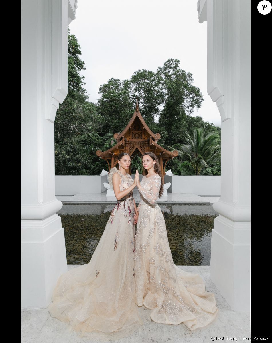 Exclusif - Shooting avec Adèle et Agathe de Fontenay (les petites filles de Geneviève) réalisé lors du programme Phuket Sandbox garantissant un séjour sur l'île de Phuket en Thaïlande sans risque aux touristes vaccinés, le 19 août 2021. © Thierry Marsaux/Bestimage