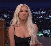 Kim Kardashian sur le plateau de l'émission "The Tonight Show Starring Jimmy Fallon" à New York. 