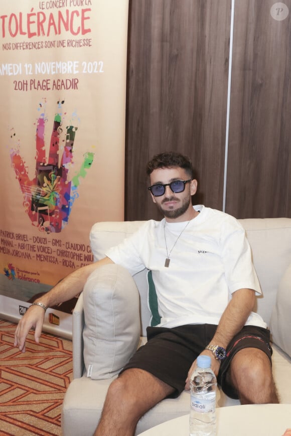 Exclusif - Ridsa - Conférence de presse à l'occasion du Concert pour la Tolérance 2022 à Agadir, diffusée le 23 décembre sur W9 © Jack Tribeca / Bestimage