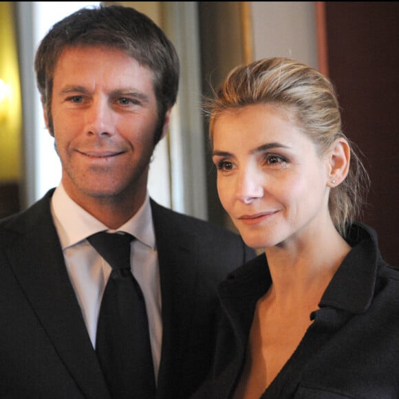 Le prince Emmanuel Philibert de Savoie et la princesse Clotilde de Savoie assistent à l'anniversaire de la garde nationale d'honneur à Rome.