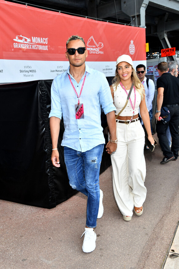 Keylor Navas et sa femme Andrea Salas lors du Grand Prix de Monaco 2022 de F1, à Monaco, le 29 mai 2022. © Bruno Bebert/Bestimage