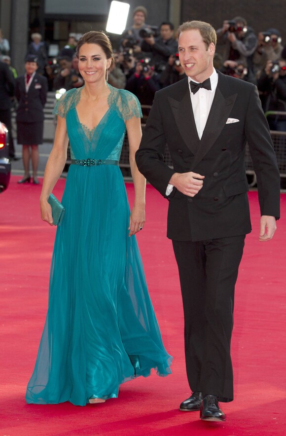 Le prince William, duc de Cambridge et Kate Middleton, duchesse de Cambridge au dîner de Gala de la team GB en 2012