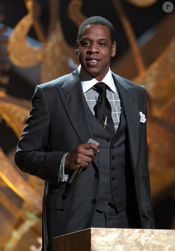 Jay-Z lors des Brit Awards, à Londres, le 16 février 2010 !