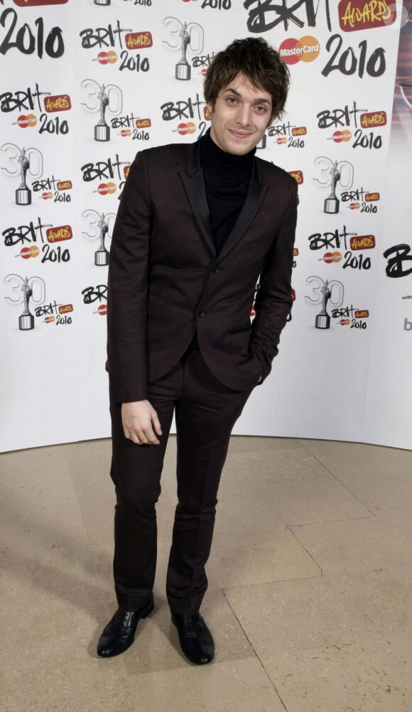Paolo Nutini lors des Brit Awards, à Londres, le 16 février 2010 !