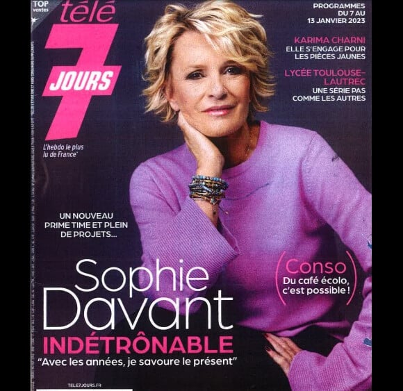Couverture du magazine Télé 7 Jours pour l'interview de Sophie Davant @ Télé 7 Jours
