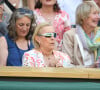 Martina Navratilova dans les tribunes lors de la finale dame du tournoi de Wimbledon au All England Lawn Tennis and Croquet Club à Londres, Royaume Uni, le 9 juillet 2022. © Chryslene Caillaud/Panoramic/bestimage 