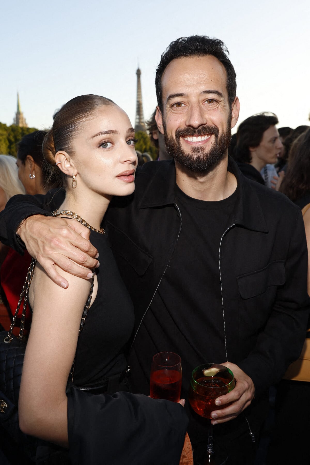 Photo : Exclusif - Mathieu Forget et sa compagne lors de la soirée d ...