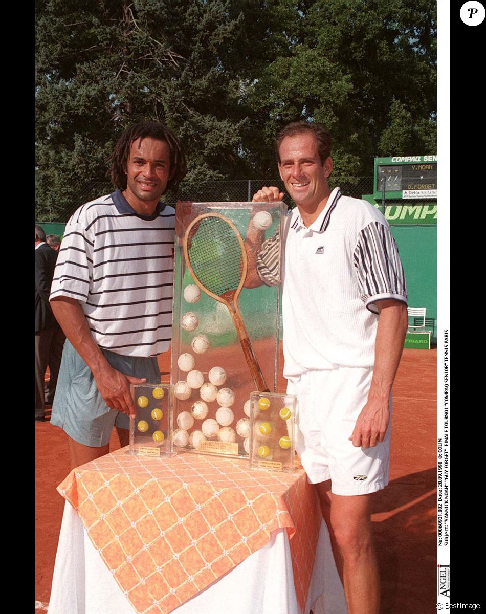 Yannick Noah et Guy Forget - Finale tournoi séniors à Paris
