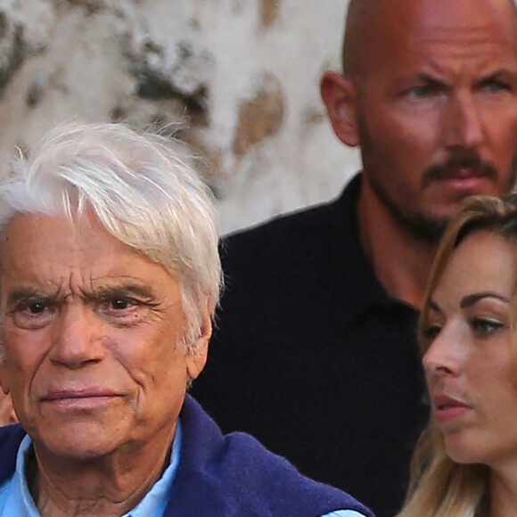 Bernard Tapie et sa femme Dominique sont allés diner au restaurant "Le Girelier" à Saint-Tropez. Le 15 juillet 2020.