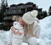 Jessica Thivenin et sa fille Leewane au ski