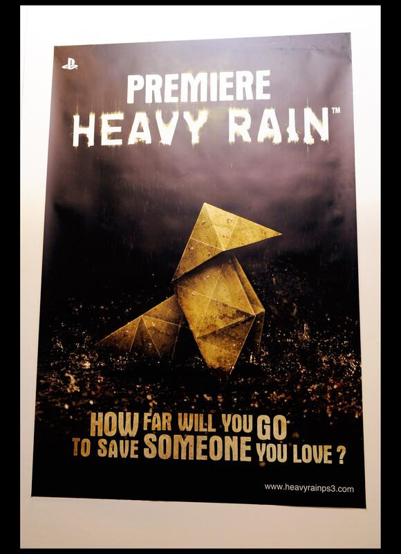 l'avant-première du jeu vidéo Heavy Rain de Sony pour la PS3 au cinéma Marignan des Champs Elysées à Paris le 16 février 2010