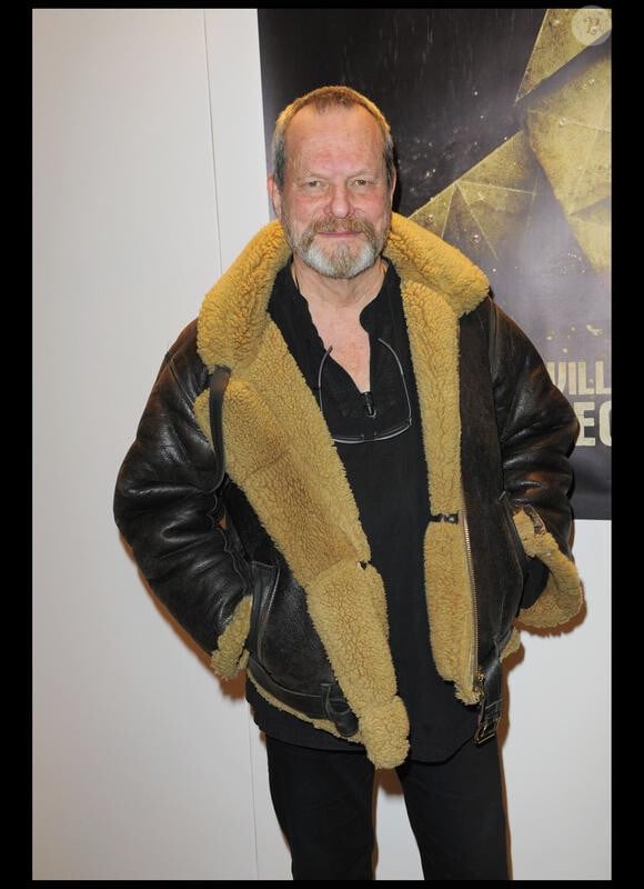 Terry Gilliam à l'avant-première du jeu vidéo Heavy Rain de Sony pour la PS3 au cinéma Marignan des Champs Elysées à Paris le 16 février 2010