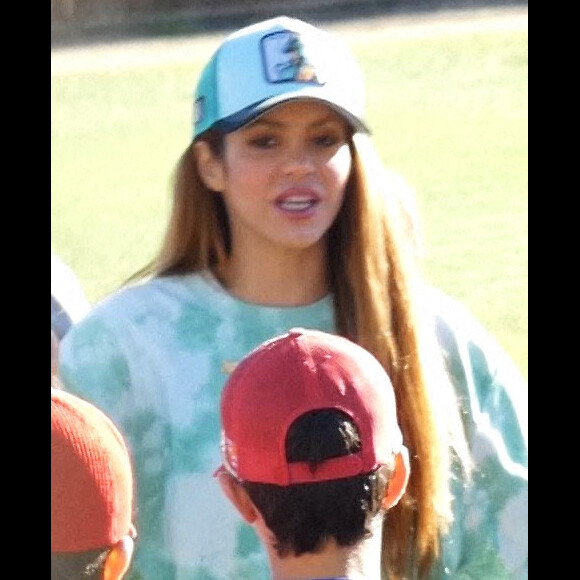Gerard Pique et son ex-femme Shakira se croisent et s'ignorent totalement lors d'un match de baseball de leur fils Milan à Barcelone. Ils ne se sont ni regardés ni adressés la parole. Barcelone, le 19 novembre 2022. 