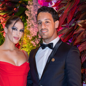 Exclusif - Iris Mittenaere et son compagnon Diego El Glaoui - L'association "Children of Africa" dont Madame Dominique Ouattara (Première dame de Côte d'Ivoire) est présidente organise le dîner de gala sur le thème Africa is the Future à Abidjan donné au profit de la création d'un foyer d'accueil pour ls femmes victimes de violences et la reconstruction de la Case des Enfants. Diner de gala spécialement conçu par le Chef Trois Étoiles Y.Alleno et la Cheffe Ivoirienne P.Gilbert, spectacle présenté par K.Touré et Y.Zogbo, voyage dans le futur avec les ballets de Georges Momboye et nles grandes stars africaines du 21 ème Siècle. Vente aux enchères animée par Maître Julien-Vincent Brunie de chez Christie's et Maître Jean-Noël Sampah. Hotel Sofitel Ivoire à Abidjan le 11 mars 2022 © Olivier Borde / Bestimage