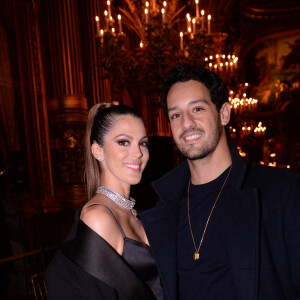 Exclusif - Iris Mittenaere et son compagnon Diego El Glaoui - Dîner Etam après le défilé Etam Live Show 2021 à l'Opéra Garnier à Paris, le 4 octobre 2021. © Rachid Bellak / Bestimage