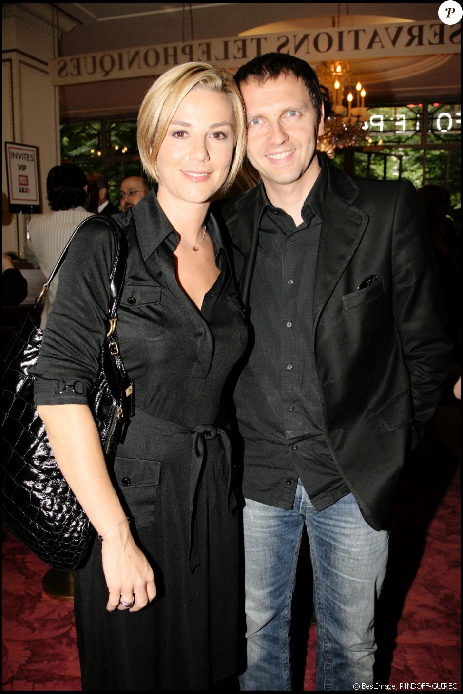 Laurence Ferrari et Thomas Hugues lors de la générale du spectacle de Liane Foly La folle