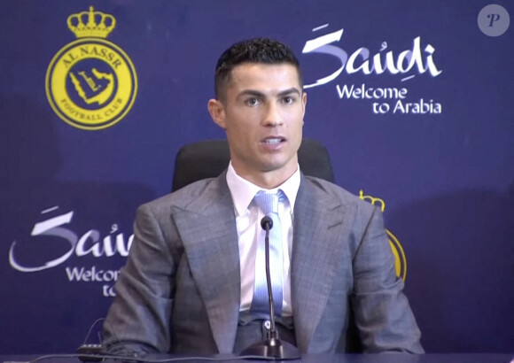 Capture d'écran de Cristiano Ronaldo qui rejoint officiellement le club saoudien Al-Nassr FC, en Arabie, Saoudite, le 3 janvier 2023.