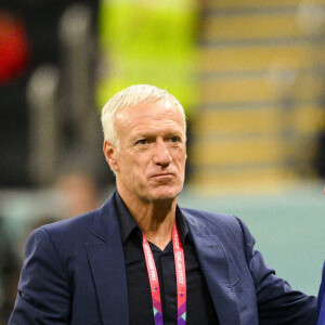 Didier Deschamps et Noël Le Graët avant le match de demi-finale "France - Maroc" lors de la Coupe du Monde 2022 au Qatar (FIFA World Cup Qatar 2022), le 14 décembre 2022. © JB Autissier / Panoramic / Bestimage