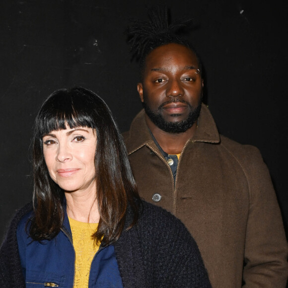 Exclusif - Mathilda May et son compagnon Sly Johnson - Avant-première du film "Sans Toi" au cinéma l'Entrepôt à Paris le 11 janvier 2022. © Coadic Guirec/Bestimage 