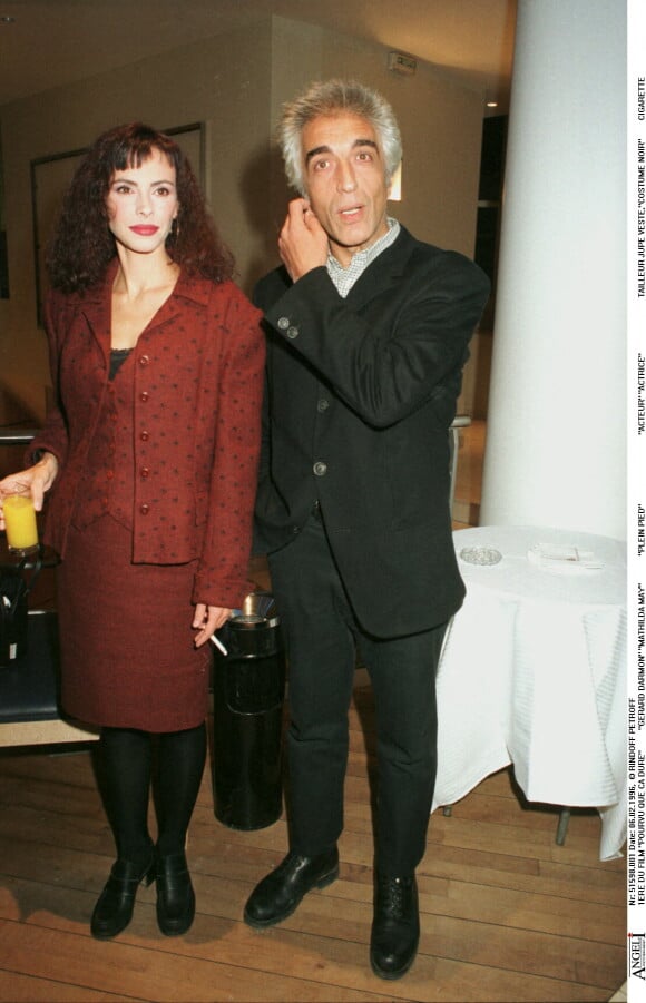 Gérard Darmon et Mathilda May à la première du film "Pourvu que ca dure".