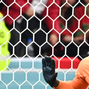 Hugo Lloris au match de demi-finale opposant la France au Maroc lors de la Coupe du Monde 2022 au stade Al-Bayt, à Doha, Qatar, le 14 décembre 2022. La France a gagné 2-0. © Philippe Perusseau/Bestimage