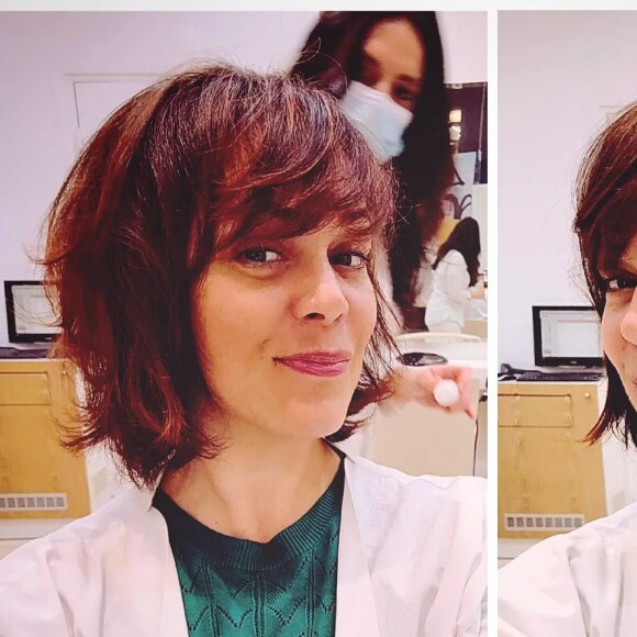 Lola Dewaere avec sa nouvelle coupe de cheveux.
