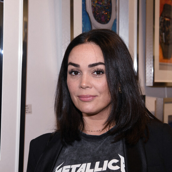 Exclusif - Lola Dewaere lors du vernissage de l'exposition "Vue du ciel" de l'artiste 3D Johann Perathoner au Royal Monceau-Raffles Paris le 20 avril 2022. © Rachid Bellak / Bestimage