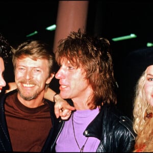 Archives - David Bowie et Jeff Beck en 1987.