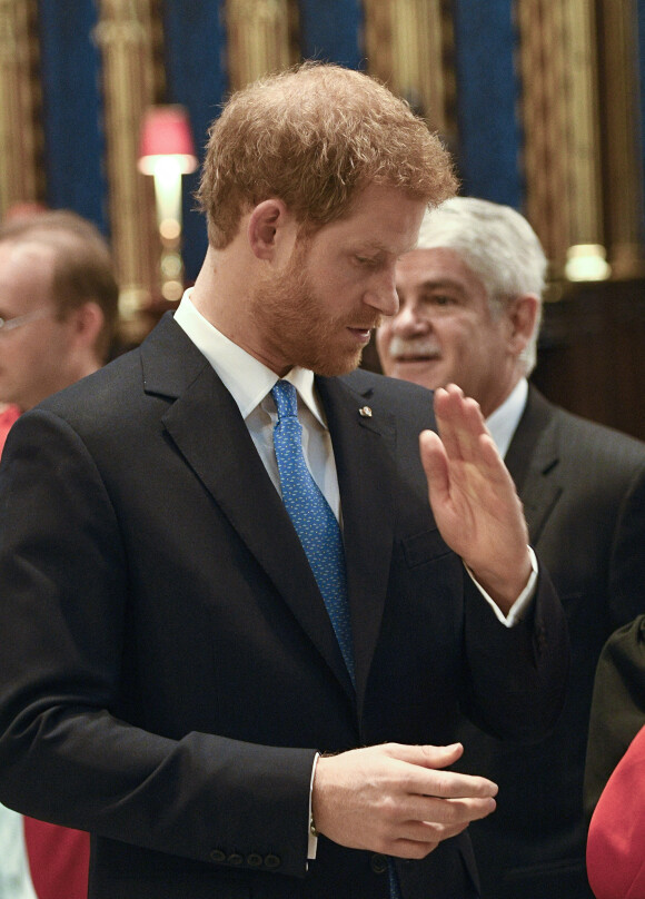 Le prince Harry visite l'Abbaye Westminster à Londres, le 13 juillet 2017. 