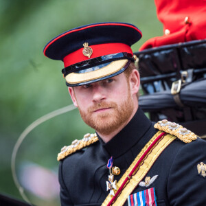 Le prince Harry - La famille royale d'Angleterre assiste à la parade "Trooping the colour" à Londres le 17 juin 2017. 