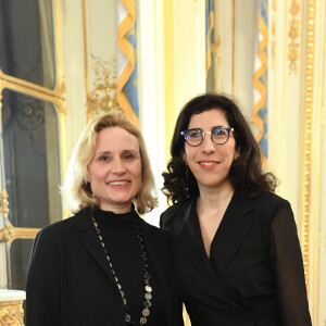 Daniela Elstner, directrice générale de Unifrance, Rima Abdul Malak, ministre de la Culture - Virginie Efira reçoit le French Cinema Award lors d'une cérémonie au ministère de La Culture à Paris le 12 janvier 2023. © Giancarlo Gorassini / Bestimage 