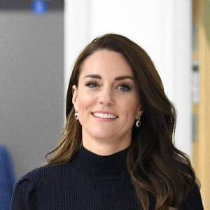 Le prince William, prince de Galles, et Catherine (Kate) Middleton, princesse de Galles, inaugurent officiellement le nouveau Centre hospitalier Royal Liverpool University Hospital à Liverpool, Royaume Uni, le 12 janvier 2023. 