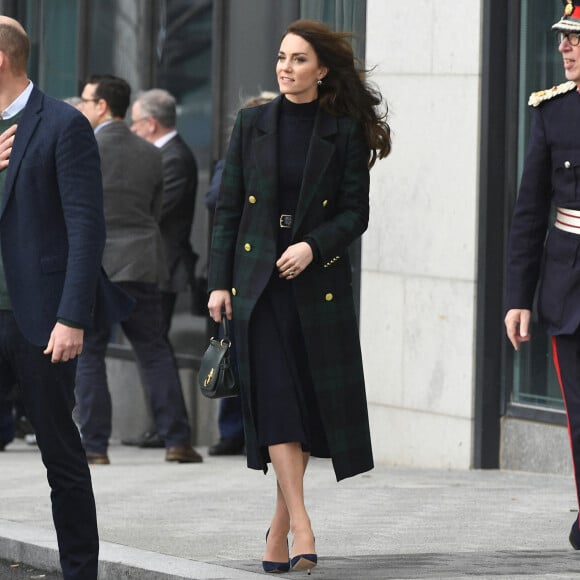 Le prince William, prince de Galles, et Catherine (Kate) Middleton, princesse de Galles, inaugurent officiellement le nouveau Centre hospitalier Royal Liverpool University Hospital à Liverpool, Royaume Uni, le 12 janvier 2023. 