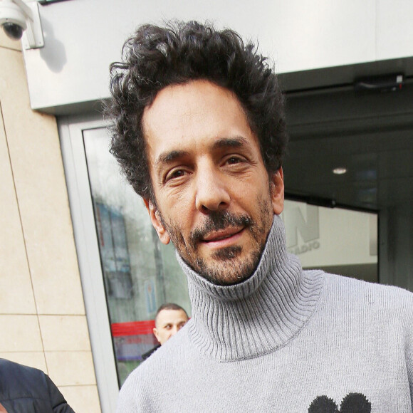 Exclusif - Tomer Sisley - Les invités de l'émisson "Les Grosses Têtes" quittent les studios de RTL à Paris le 2 janvier 2022. 