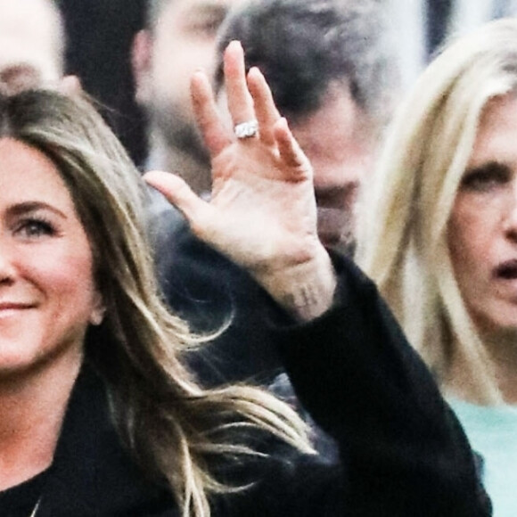 Jennifer Aniston arrive à l'émission Jimmy Kimmel Live! à Hollywood, le 5 décembre 2018 