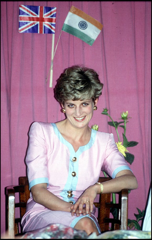 Lady Diana en Inde en 1992..