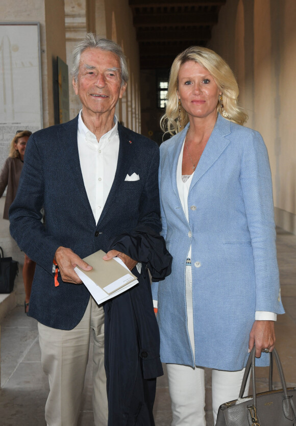 Jean-Claude Narcy et Alice Bertheaume - Opéra "Tosca Puccini" à l'hôtel national des Invalides dans le cadre de l'opération "Opéra en plein air" à Paris le 4 septembre 2019. Le chef d'oeuvre mélodramatique de Giacomo Puccini est mis en scène par Agnès Jaoui, sous la direction musicale de Yannis Pouspourikas. Le spectacle se donne en itinérance dans les plus beaux sites de France depuis le mois de juin et fait escale dans les beaux quartiers de la rive gauche, à l'Hôtel des Invalides du 4 au 8 septembre 2019. © Coadic Guirec/Bestimage