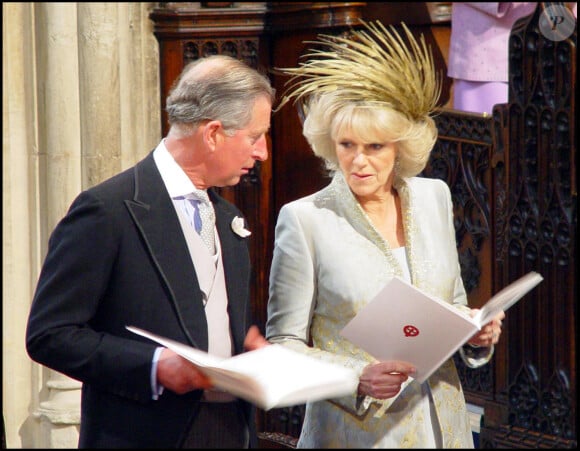Mariage du prince Charles et de Camilla Parker Bowles le 9 avril 2005