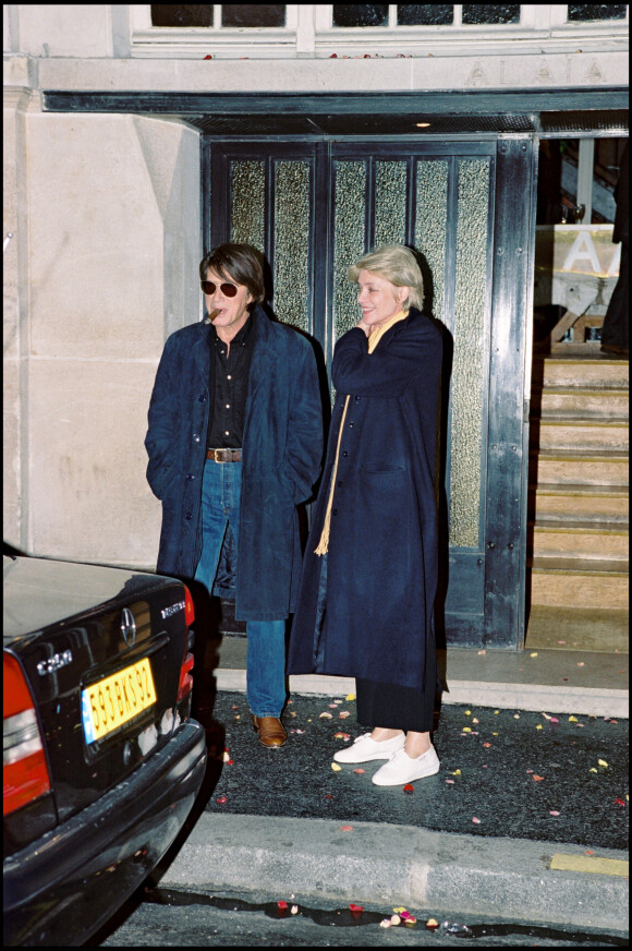 Archives - Jacques Dutronc et Françoise Hardy lors du mariage de Michel Sardou et Anne-Marie Périer en 1999