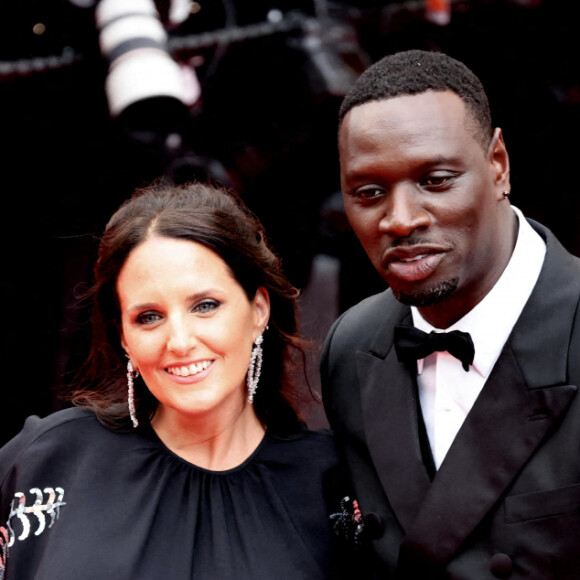 Omar Sy et sa femme Hélène - Montée des marches du film « Top Gun : Maverick » lors du 75ème Festival International du Film de Cannes. Le 18 mai 2022 © Dominique Jacovides / Bestimage