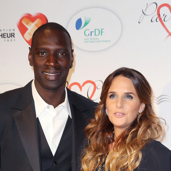 Omar Sy et sa femme Hélène - Personnalités au gala "Par Coeur" pour les 10 ans de l'association "Cekedubonheur" au pavillon d'Armenonville à Paris. Le 24 septembre 2015