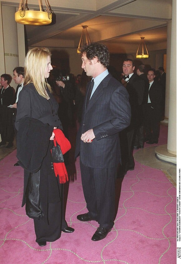 Sandrine Kiberlain et Vincent Lindon lors de la cérémonie des César en 2000