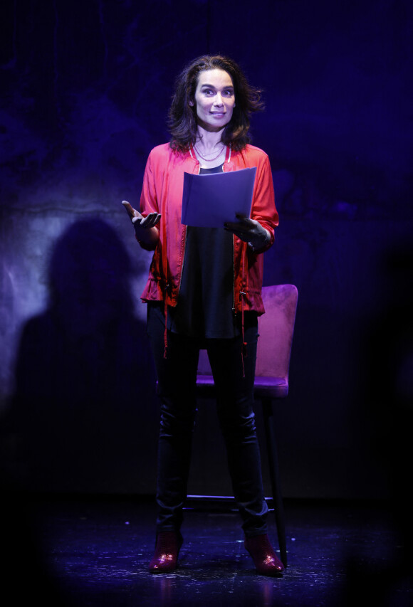 Exclusif - Marie Fugain - Représentation de "La voie des femmes" au théâtre de Passy à Paris le 8 mars 2022. © Denis Guignebourg / Bestimage 