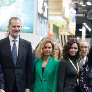 Le président du Guatemala, Alejandro Giammattei - Le roi Felipe VI et la reine Letizia d'Espagne à leur arrivée à la 43ème édition du salon "International Tourisme Trade Fair" à Madrid. Le 18 janvier 2023 