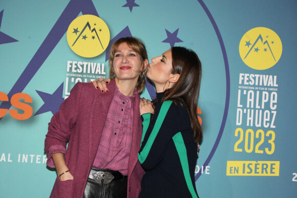 Caroline Anglade et Hélène Mannarino - 26e Festival de l'Alpe d'Huez, le 20 janvier 2023. © Dominique Jacovides/Bestimage