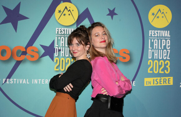 Marie Petiot et Florence Fauquet - 26e Festival de l'Alpe d'Huez, le 20 janvier 2023. © Dominique Jacovides/Bestimage