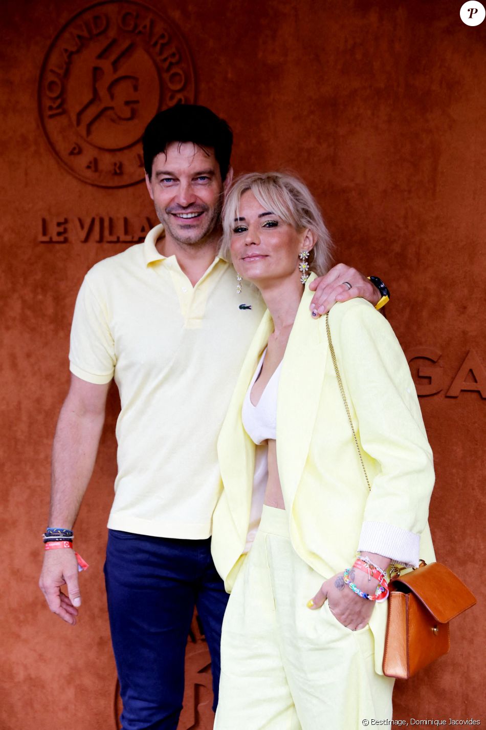 Elodie Gossuin Et Son Mari Bertrand Lacherie Au Village Lors Des ...