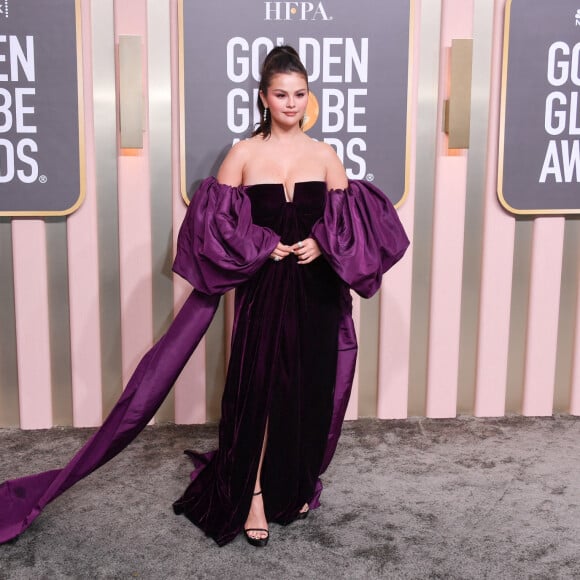 Selena Gomez au photocall de la 80ème cérémonie des Golden Globe, au "Beverly Hilton" à Los Angeles, le 10 janvier 2023. 